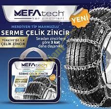 Mefatech 7.50-16C Grup:190 Merdiven Tipi Mahmuzlu Serme Ağır Vasıta Kar Zinciri