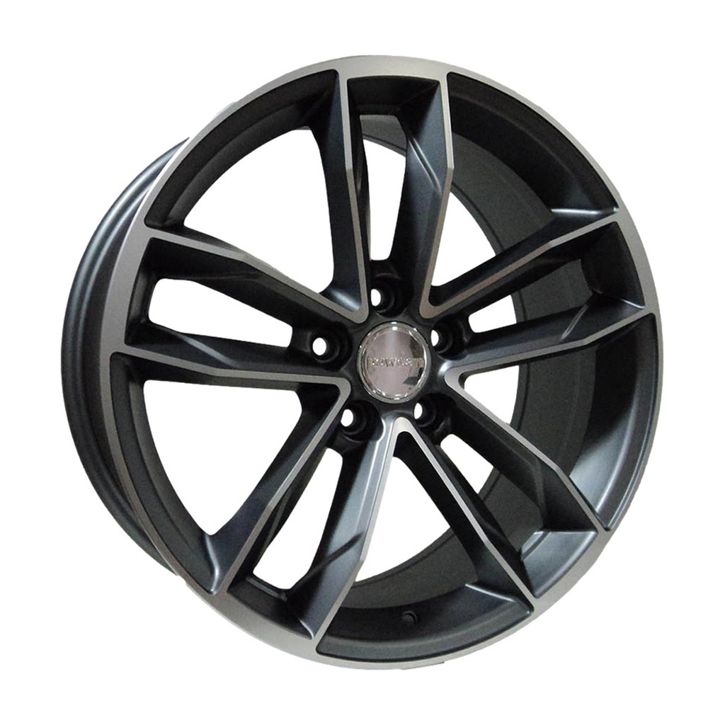 LJA-A5232-04 8.0x18" 5x112 ET42 66.45 Gun Machined Jant