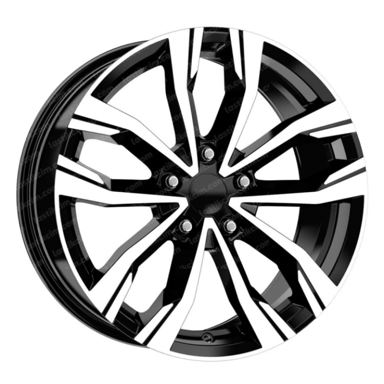 LJA-GDY747-01 7.5x17" 5x114.3 ET40 67.1 Black Diamond Jant