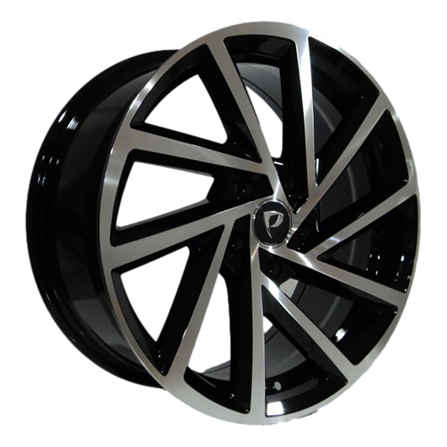 LJA-A5329-01 6.5x16" 5x112 ET40 57.1 Black Machined Jant