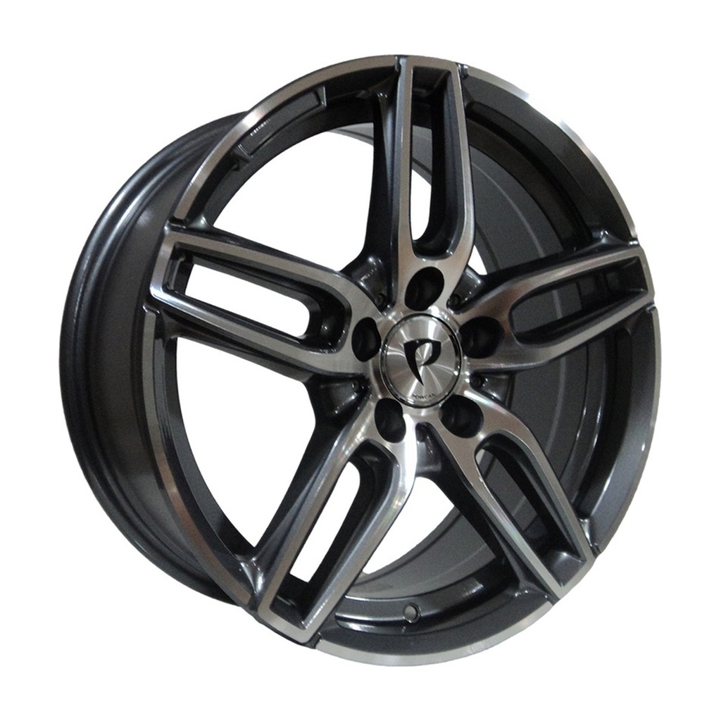 LJA-A5434-01-1 8.0x18" 5x112 ET45 66.56 Gun Machined Jant