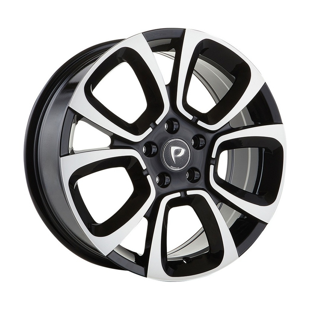 LJA-A5850-01 7.0x17" 4x108 ET25 65.1 Black Machined Jant