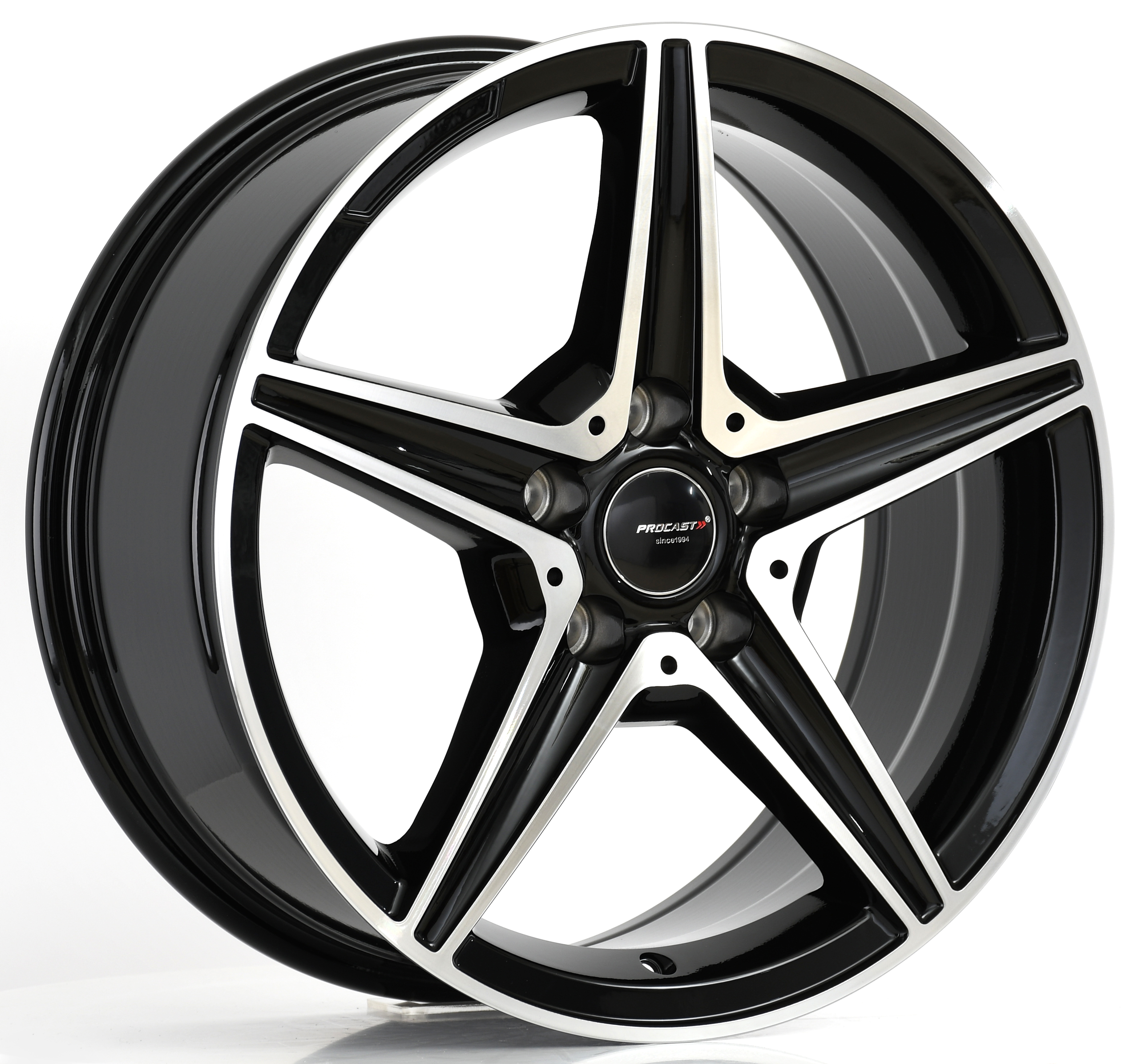 LJA-AL75261-01 7.5X17 5X112 ET35 66.6 BLACK MACHINED XL